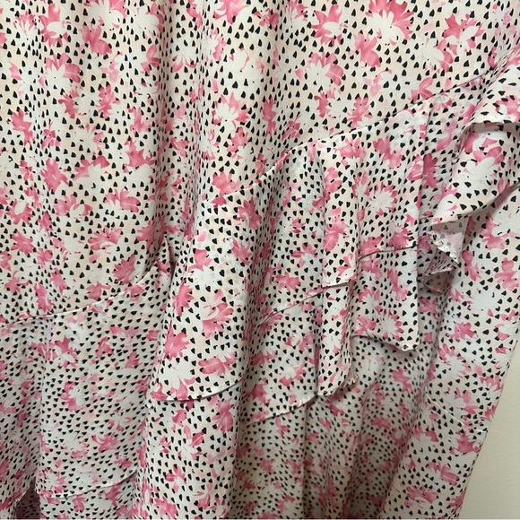 Eloquii Plus Size Assymetrical Floral Ruffle Dress - Picture 5 of 8